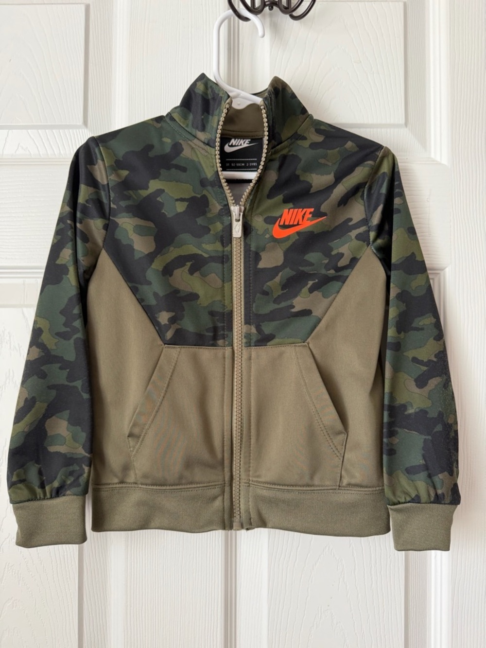 Nike Camo Toddler Jacket 3T Green Full Zip Track Jacket